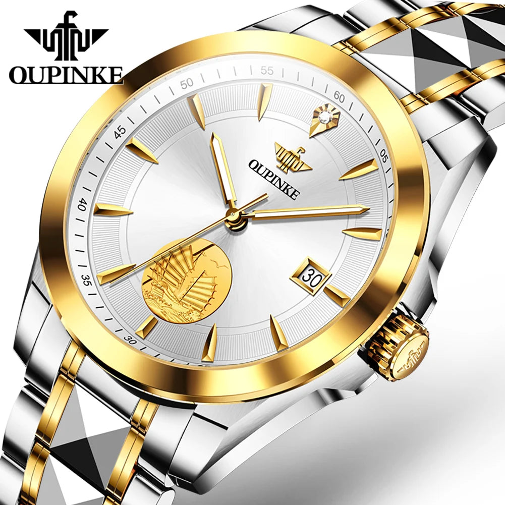 Oupinke 3226 OEM Custom Luminous Waterproof Luxury Watch Men Tourbillon Automatic Mechanical Men Sport Watch