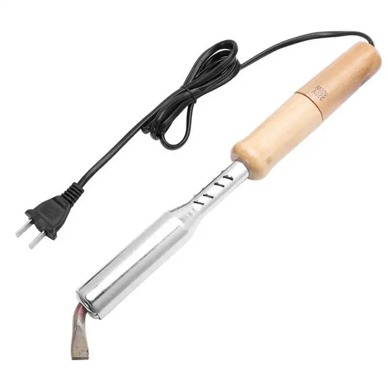 75W 300W Electric Soldering Iron Chisel Tip Wood Handle Pencil Grip 2min Heat-Up Time Machinery Repair Shops Use Various Wattage