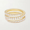 LOZRUNVE Fashion Jewelry Wholesale 14 18k Gold Luxury Cubic Zirconia Hip Hop Ring 925 Silver for Women