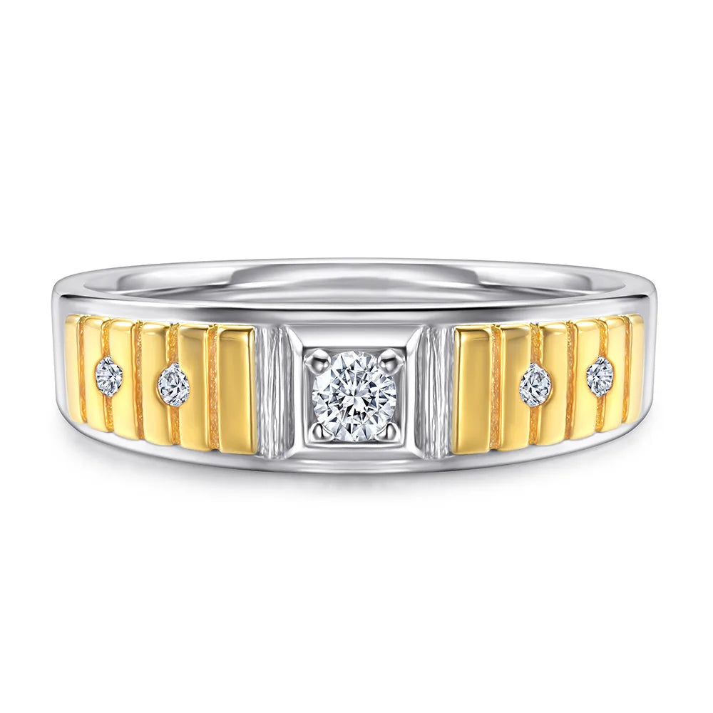 Tonglin Manufacturer Hot Sales Simple Silver 925 Sterling Custom Mens Ring Gold Plating Fantasy Football Rings