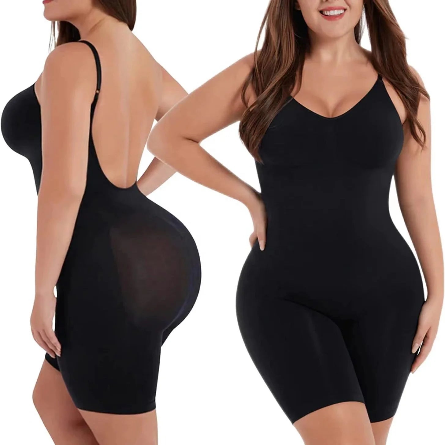 Women's Full Body Seamless Sexy Shapewear Bodysuit Breathable Tummy Control Booty Lifting Firm Support