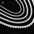 Hip Hop Jewelry 925 Sterling Silver Iced Out D VVS Moissanite Diamond Tennis Chain Bracelet for Men Women