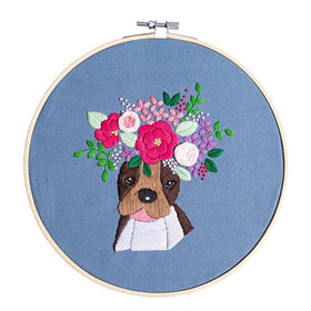 Whimsical Woodland Retreat DIY Embroidery Kit Create Your Own Stitched Masterpiece Floral Fantasy Love Style