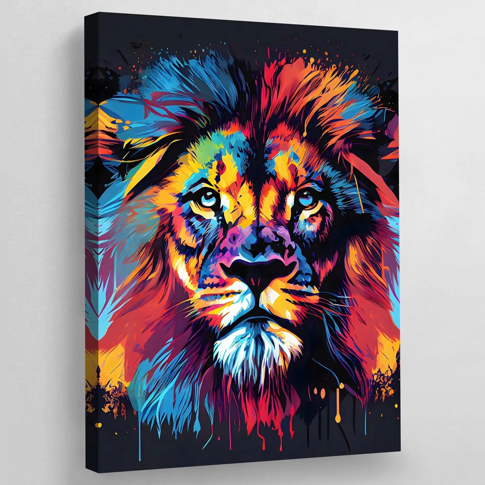 Lion Elephant Graffiti Animals Art Pop Wall Canvas Art Printed Picture Paintings for Living Room Cuadros