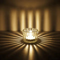 Small Tea Light Holder Chunky Glass Tea Light Candle Holder Glass Tea Light Votive Holder