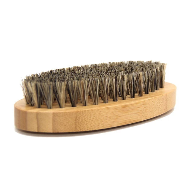 Natural Bamboo Handle Beard Cleaning Brush for Men