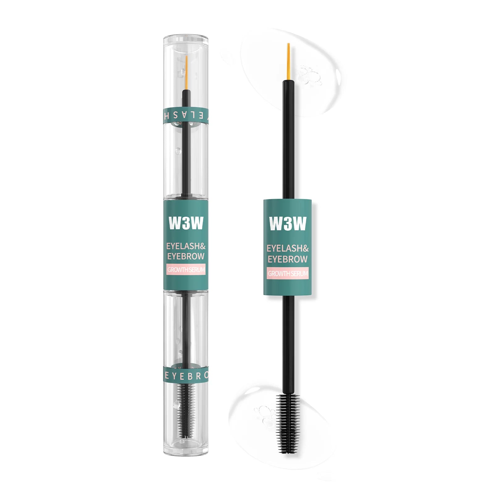Double Head 2 in 1 Growth Formula for Fuller Lashes and Brows Private Label Eyelash and Eyebrow Serum