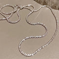 Wholesale Simple Light Luxury S925 Sterling Silver Necklace Female Collarbone Chain Bare Chain Necklace