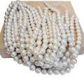 39 cm Good  Nature Baroque Freshwater Pearl in Strandnature White Colorno Any Repaired Length 11-16 mm