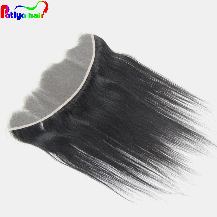 Ready to Ship Lace Frontals Pieces 13*4 Pre Plucked Hairline Free Part Straight Brazilian Human Hair Lace Frontal Closure 13x4