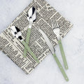 Travel Camping Outdoor Dinnerware Set Retro Rivet Design Knife Fork Spoons Teaspoons for Home Restaurant MegaBDM