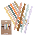 Wholesale Food Grade Eco-friendly Party Drinking Silicone Storage Box Drinking Straw