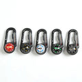Outdoor Portable Key Chain Plastic Climbing Buckle Multifunction Compass with Thermometer