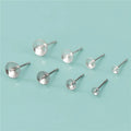 3mm 4mm 5mm 6mm 925 Sterling Silver Stud Pearl Earring Mounting for Ear Post Pearl Earrings Making Finding