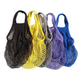 100% Organic Cotton Mesh Net Cloth Food String Custom Logo Washable Storage Cotton Mesh Shopping Bags for Fruits and Produce