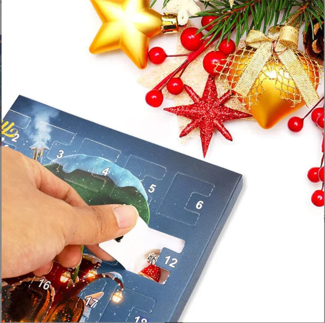 New Design Christmas DIY Charms Bracelet 24 Days Countdown Calendar Box Christmas Gift Set