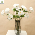Roses Artificial Flowers Bulk Silk White 3 Heads Rose Wedding Arch Accesseries Home Ornaments Vase Flower Arrangement