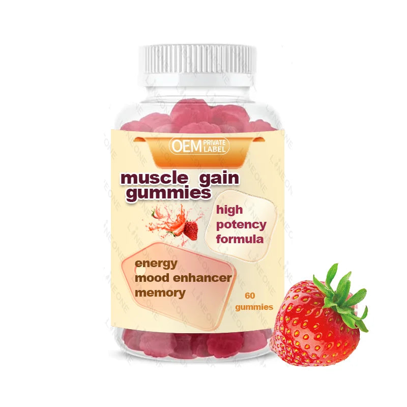 Hot Sale OEM Vitamins Appetite Booster Weight Gainer Gummies Absorbs Faster Digestive Candy for Men Women