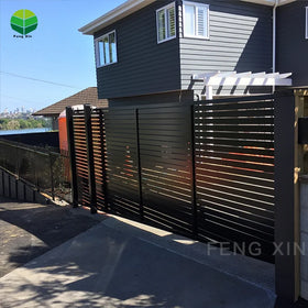 Aluminum Walk Drive Gate Outdoor Garden Gate Fence White Black Aluminum Fencing