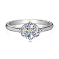 Dylam Fine Fashion Jewelry Women Daily Dress up Accessories Classic S925 Silver Oval Shape 5A Cubic Zirconia Bridal Promise Ring
