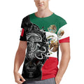 Fitspi 3d Novelty Mexico Adult O-neck Short Sleeve Graphic Funny Tee Shirt Top Wholesale
