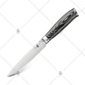 KEENHOPE HEROISM 5 Inch Utility Japanese Pakka Wood Handle Germany Din 1.4116 Stainless Steel 56HRC Sharpness FBA Kitchen