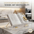 Zstander Deluxe Sit or Stand Lucite Shtender Book Stand Lectern Crystal Clear. Shatter Resistant