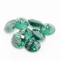 Synthetic Round Brilliant Shape Millennium Rose Cut Emerald Color Cubic Zircon 10mm Gemstone High Quality