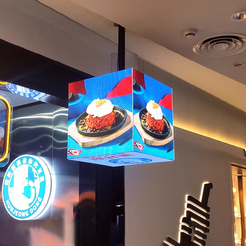 Hot Sale LED Cubes Display Screen Sign Video Wall Waterproof Advertising P3.91 LED Video Logo Sign LED Cube Screen Display