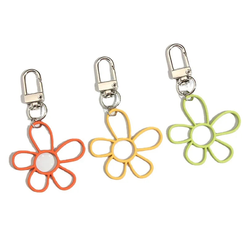 Factory Wholesale Cute Keychain Flower Key Ring Key Chain Gift for Girls Handbag Accessories Car Key Chain