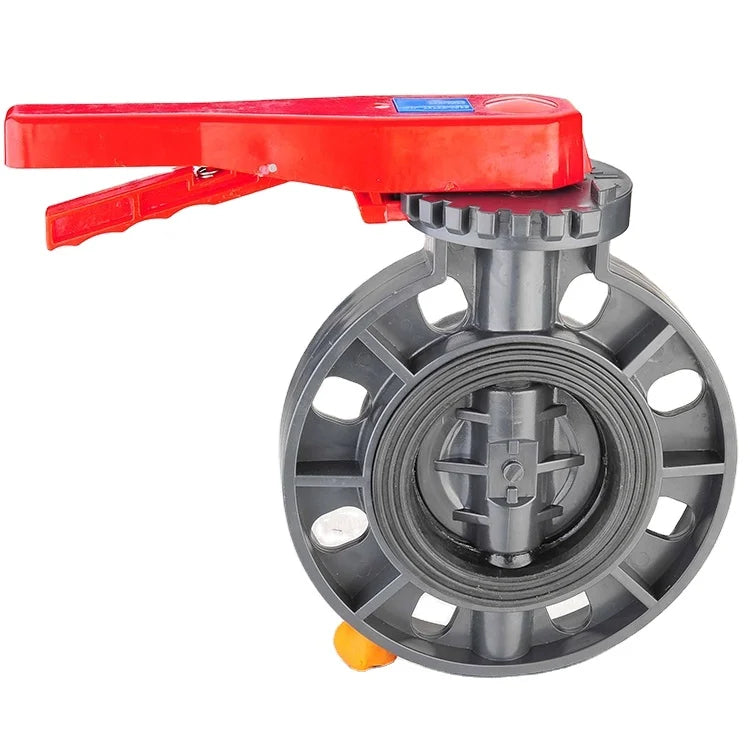 PNTEK China Supplier Direct Sale Flange PVC Socket Dual Clamp Plastic Butterfly Valve MegaBDM