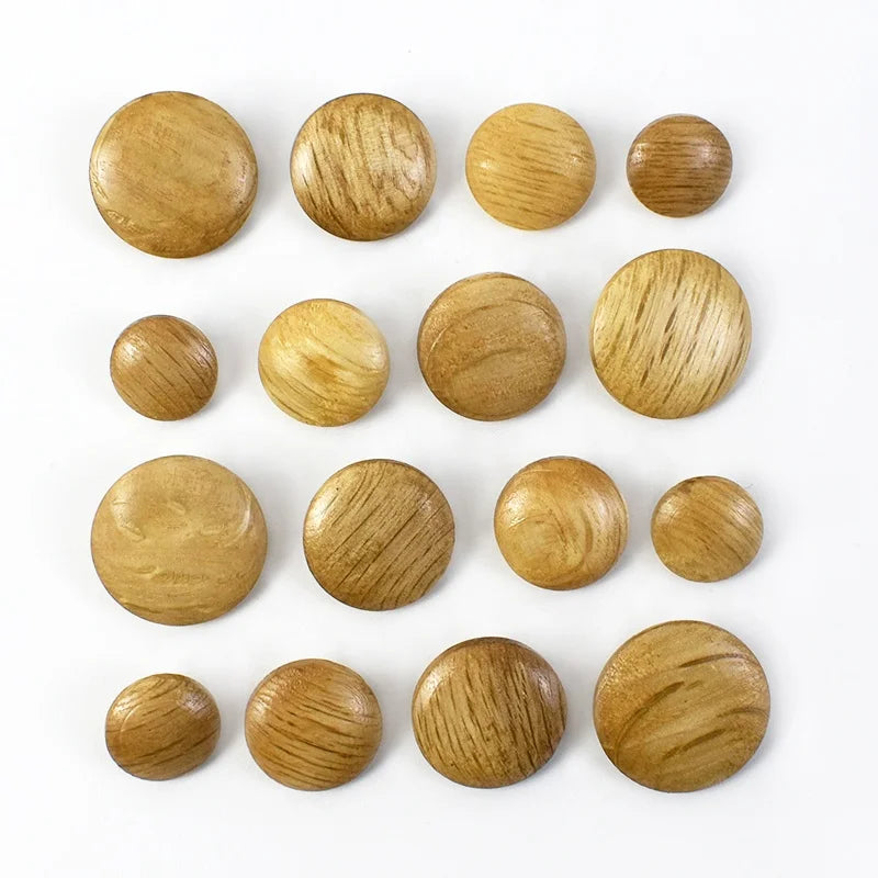 Meetee CN054 Eco-Friendly 18mm Classic Fashionable Turtle Decorate Buttons 18mm Sizes Faux Leather Wood Shank for