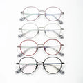 Retro Round High End Pure Titanium Eyeglass Frames for Diamond Face Shape Reading Glasses