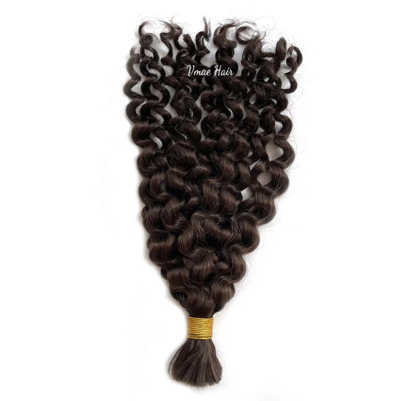 VMAE Boho Raw Curly Hair Bulk for Braiding Cuticle Aligned Human No Weft Virgin Hair Bulk Kinky Curly Hair Bundle No Weft Bulk
