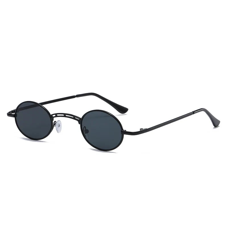 GWTNN OEM Lentes De Sol Ovalados Retro Small Frame Metal Mini Oval Vintage Sun Glasses
