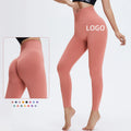 High Waist Seamless Booty Lift Butt Scrunch Outdoor Gym Fitness Yoga Tights Top Selling Knee-Length Workout Leggings Pants Solid