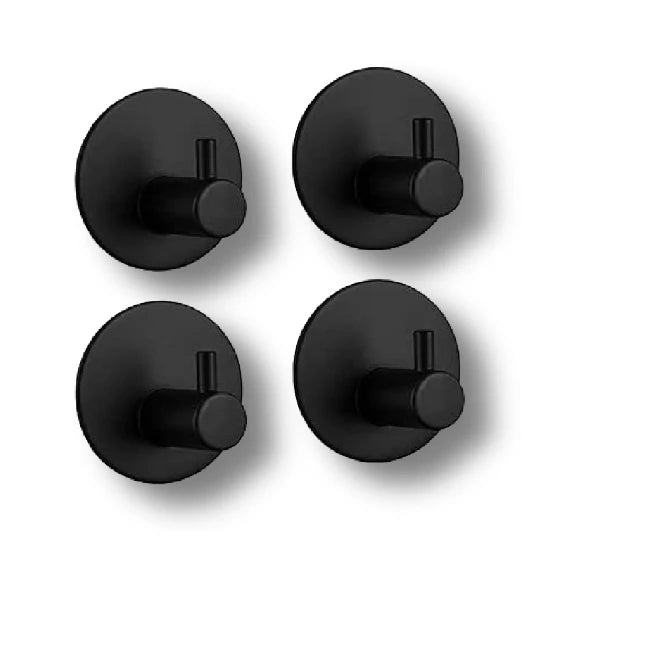 Modern Round Heavy Duty Metal Wall Hook Adhesive Door Hook for Clothing and Towel Hanging