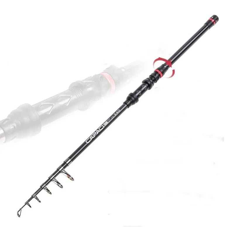 Wholesale Mini Carbon Portable Telescopic Fishing Rod Fishing Tackle Sea Rod