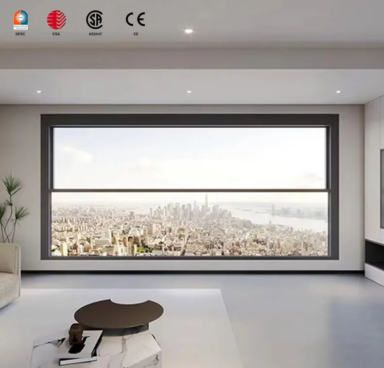 LML Modern Thermal Break Automatic Double Leaf Sliding Windows Aluminum Alloy NFRC As CE for Window and Door