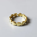 Gold Plated Minimalist Jewelry Women Open Ring Love Heart 925 Sterling Silver Index Finger Rings