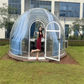 Modern Design Full House Glamping Camping Prefabricated Transparent Polycarbonate Bubble Dome House for Hotel Accommodation