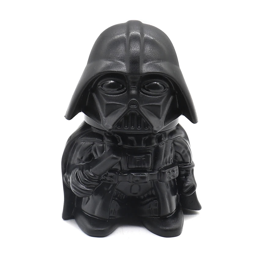 Creative Design Black Knight 63mm Zinc Herb Grinder 3 Parts Straight Type Frosted Technics Box Packed Wholesale Smoking