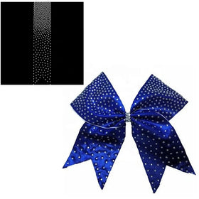 Wholesale Various Color Cheer Bow Rhinestone Transfer V-Cut Strip 3 Inch Rhinestone Transfer Strips Motif Design for Bow Use
