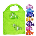 Factory Direct Handbag Printable LOGO Eco-friendly Cartoon Storage Foldable Tropical Fish Shopping Bag