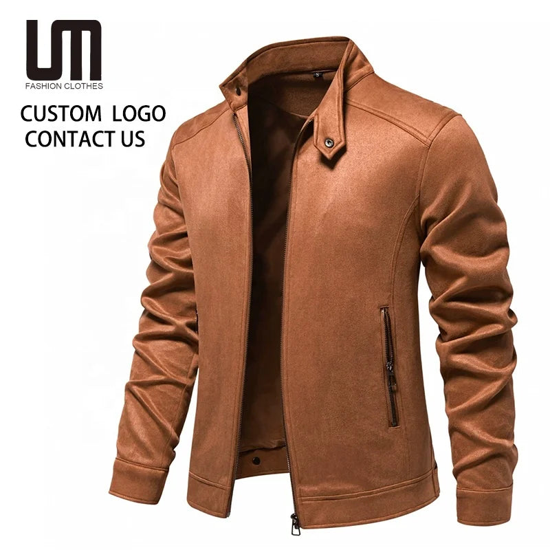 Liu Ming Clearance Sales 2025 Good Quality Autumn Winter Outdoor Casual Business Suede Fabric Jackets Coat for Men