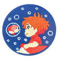 Custom Embroidered Goldfish Cartoon Anime Badge Round Fabric Pin Badge with Lace Decoration Japanese Style