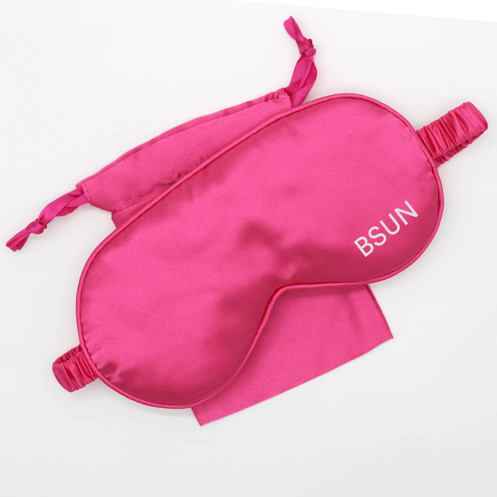 Hot Sale Customized Night Eyeshade Cover Satin Eye Sleep Mask