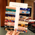 Wholesales Fashion Hair Accessories Multi Color Acetate Duck Clips Hair Clips Set