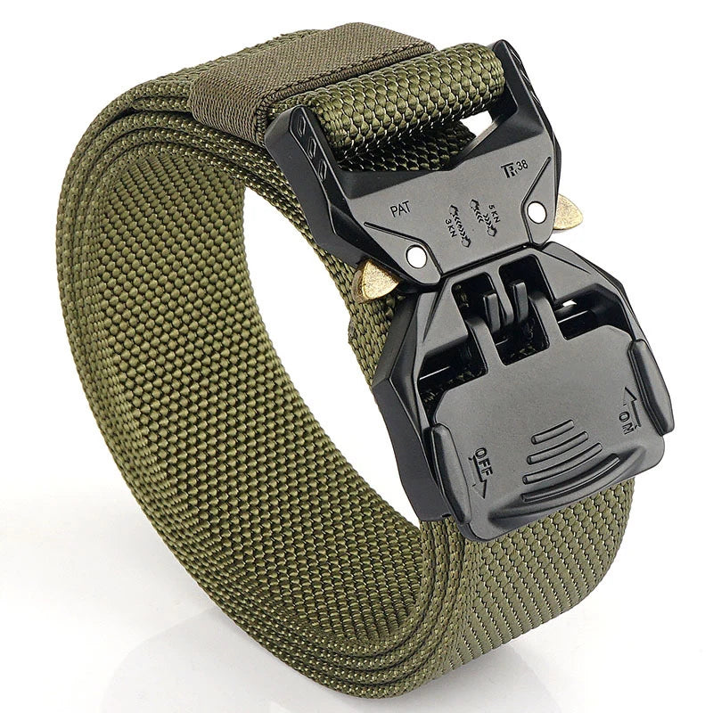 First Class Casual Brand Equipment Waist Belts Adjustable TDU Thicken Nylon Tactical Belt Green  Polyester Casual Canvas Belt