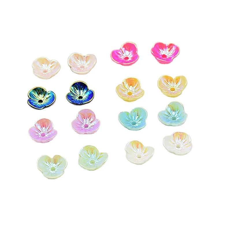Bowl Shaped  Flower Semi-finished Resin DIY Earring Jewelry Findings Headwear Shoes Bracelet Buttons Wedding Dress Accessories